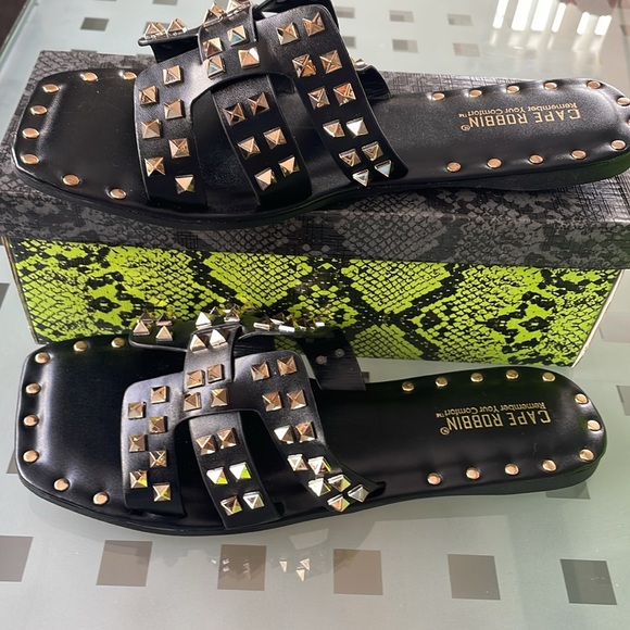 Gold Studded Summer Sandals - Picture 2 of 6